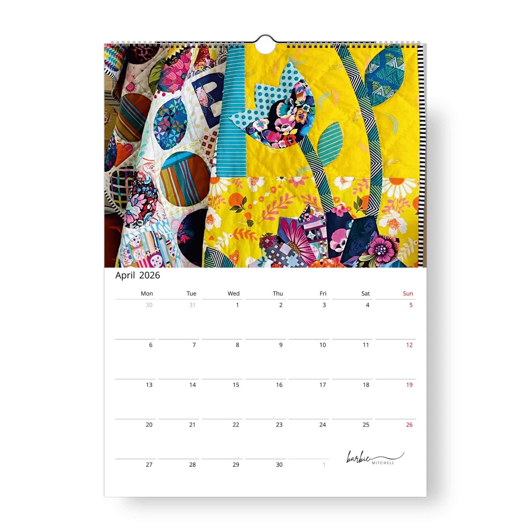 USA & Canada - 2026 Patchwork Calendar - The Patchwork Calendar