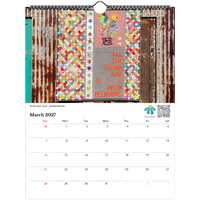 USA + Canada - Patchwork Calendar 2027 - The Patchwork Calendar