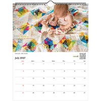 USA + Canada - Patchwork Calendar 2027 - The Patchwork Calendar