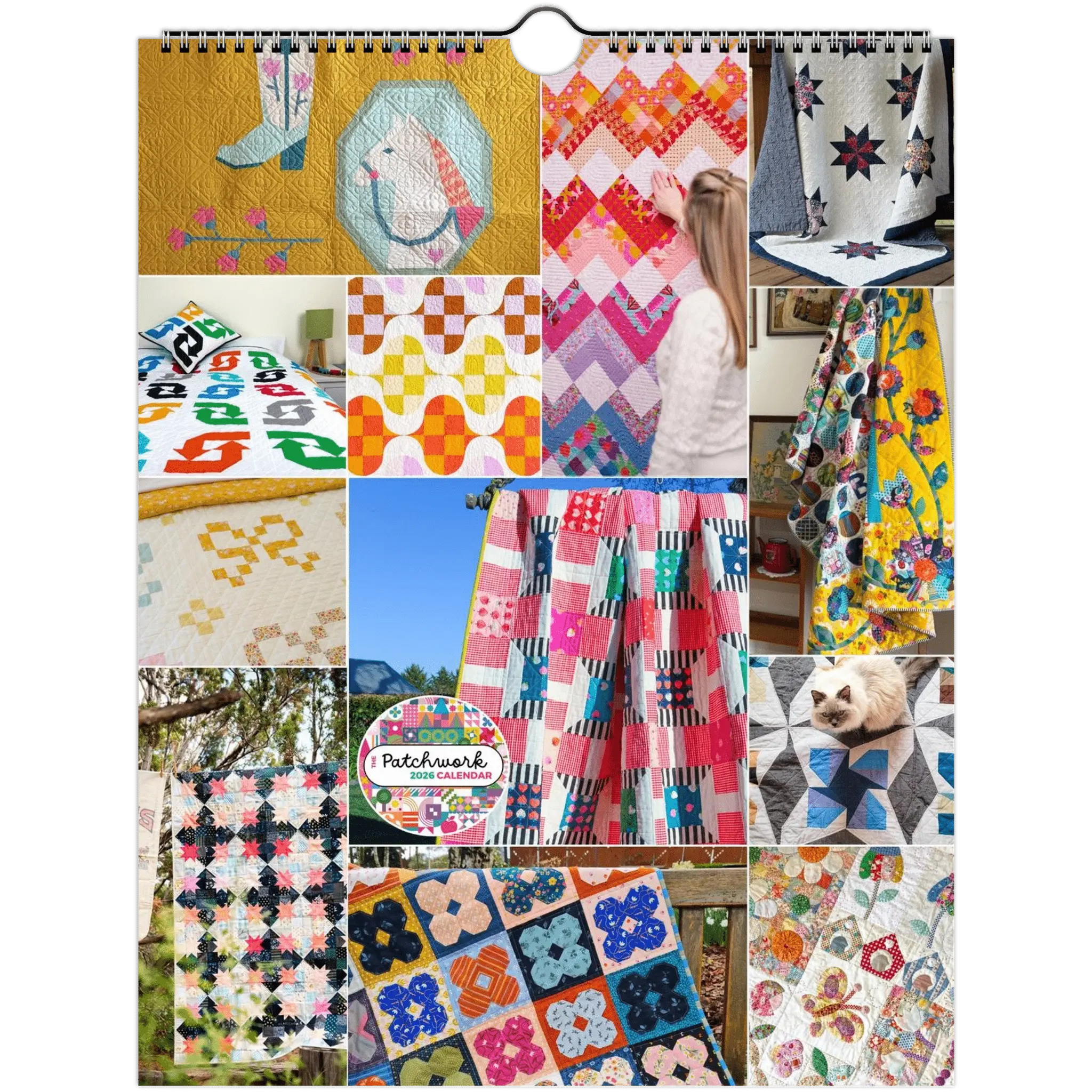 The Patchwork Calendar + 12 PDF Quilt Patterns