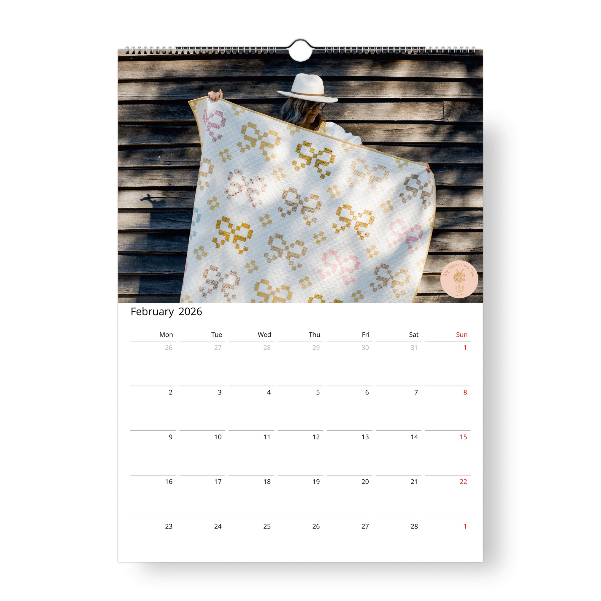 USA & Canada - 2026 Patchwork Calendar - The Patchwork Calendar