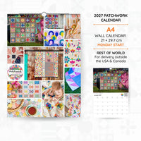 Patchwork Calendar 2027 (Rest of World) - The Patchwork Calendar