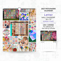 Patchwork Calendar 2027 (USA + Canada) - The Patchwork Calendar